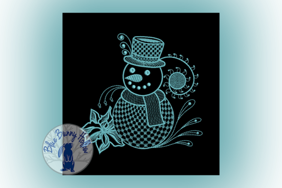 Dazzling Poinsettia Snowman