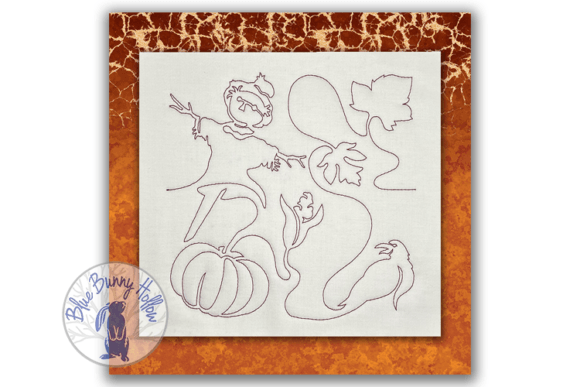 Fall Countryside Scarecrow E2E Quilting