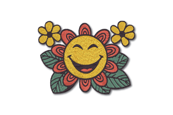 Flower with Happy Face