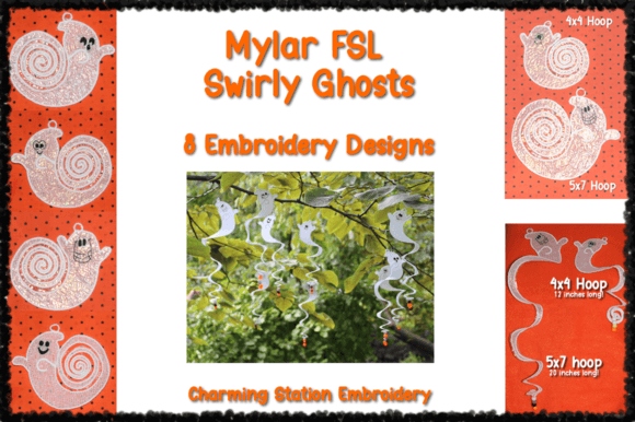 Mylar FSL Swirly Ghosts