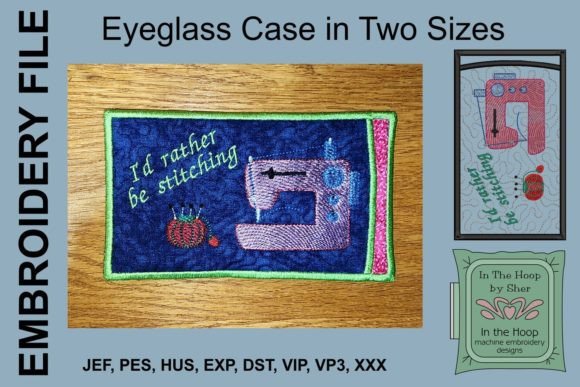 Sewing Machine Eyeglasses Case
