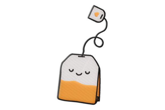 Tea Bag Embroidery Design